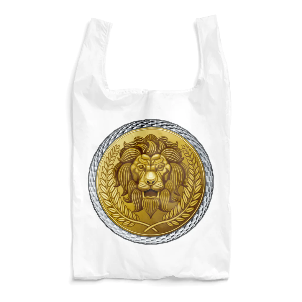 kimchinのゴージャスなライオンのレリーフ Reusable Bag