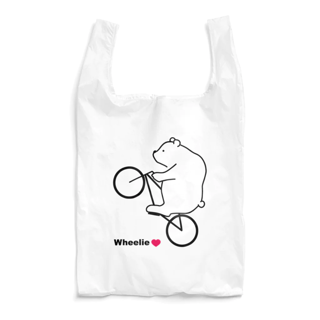 Atelier CのウイリーをするBearさん Reusable Bag