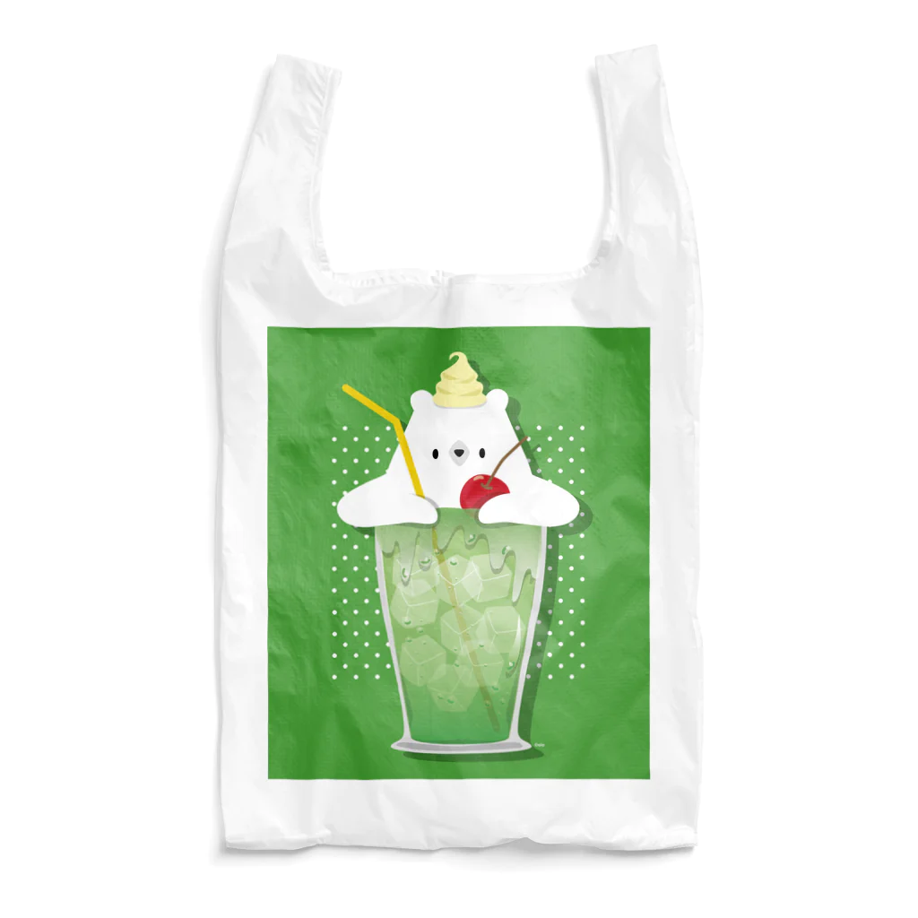 しろくま&ペンギン通信のしろくまクリームソーダ Reusable Bag