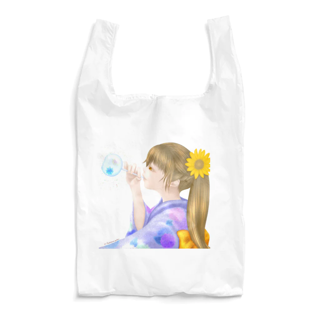 takekawayukariのビードロと少女 Reusable Bag