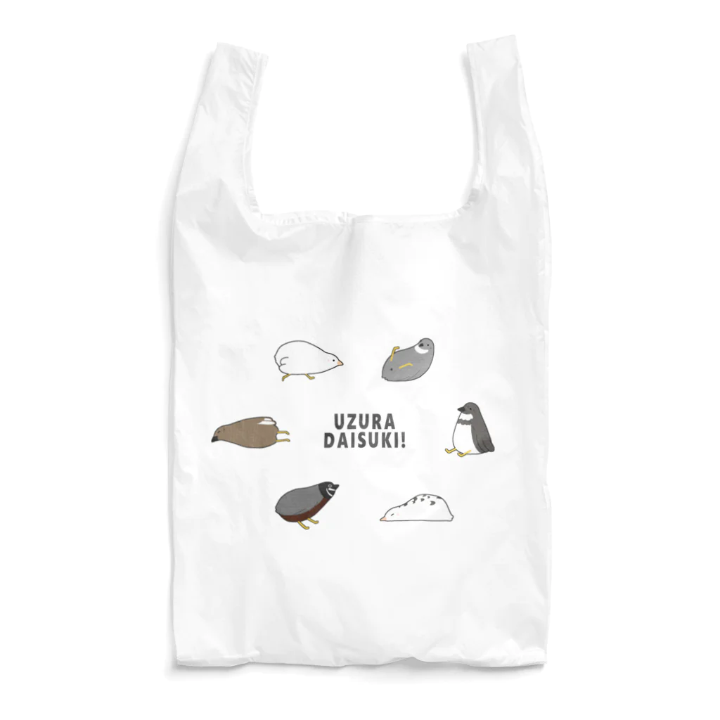 wa_cameのうずらサークル黒フチ Reusable Bag