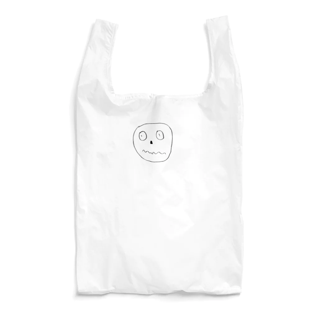 こどもの絵の怖がりのマルちゃん Reusable Bag