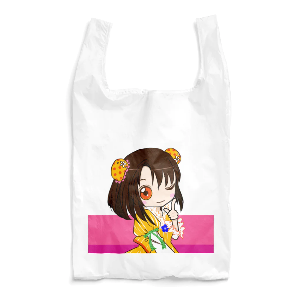 なないろlatte*の向日葵色の乙女🌻*pink Reusable Bag