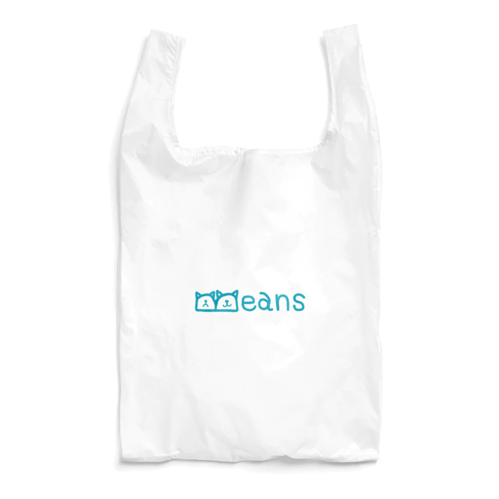 BeansショップのBeans北欧風ブルーロゴ Reusable Bag
