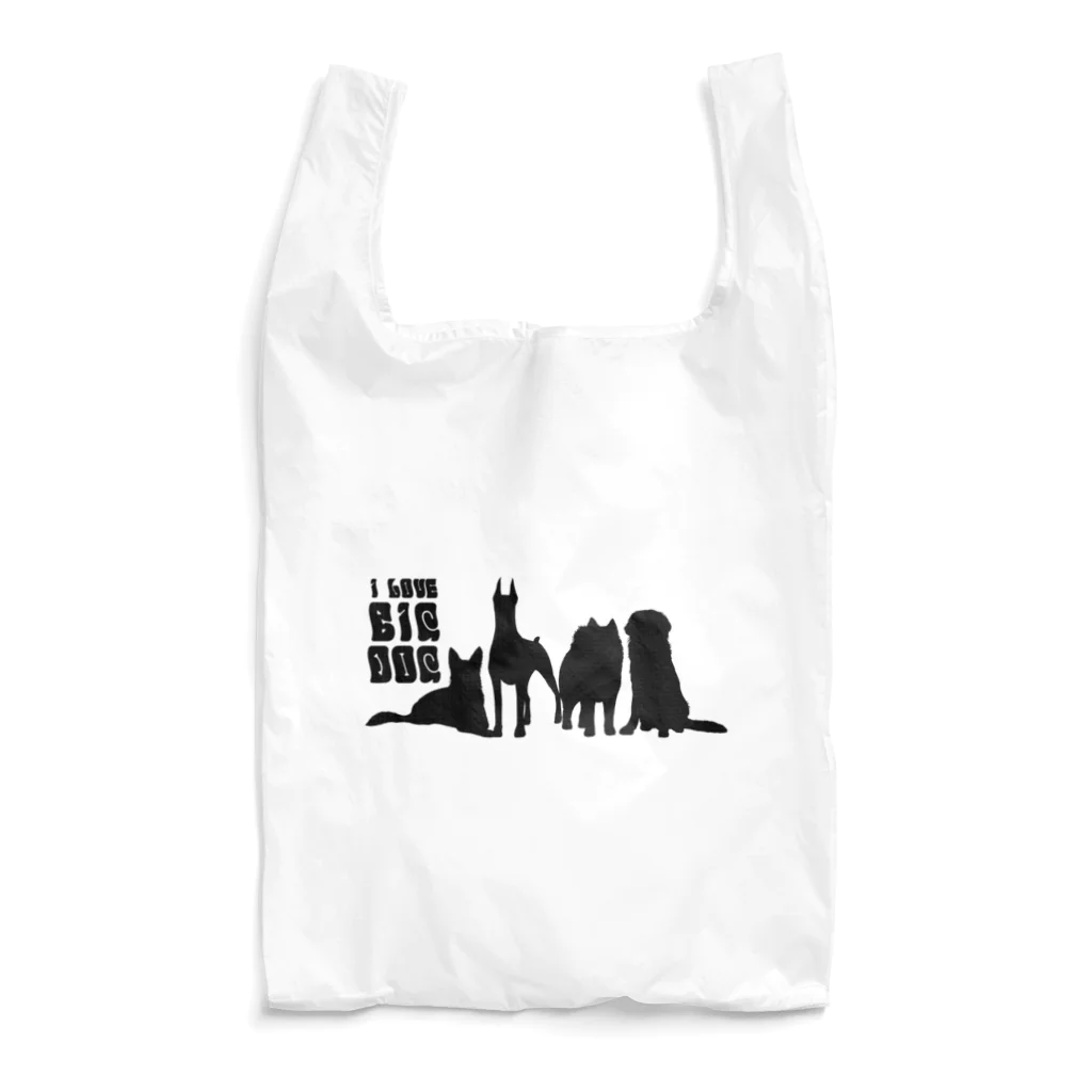 SANKAKU DESIGN STOREのI LOVE BIG DOG！ groovy/B Reusable Bag