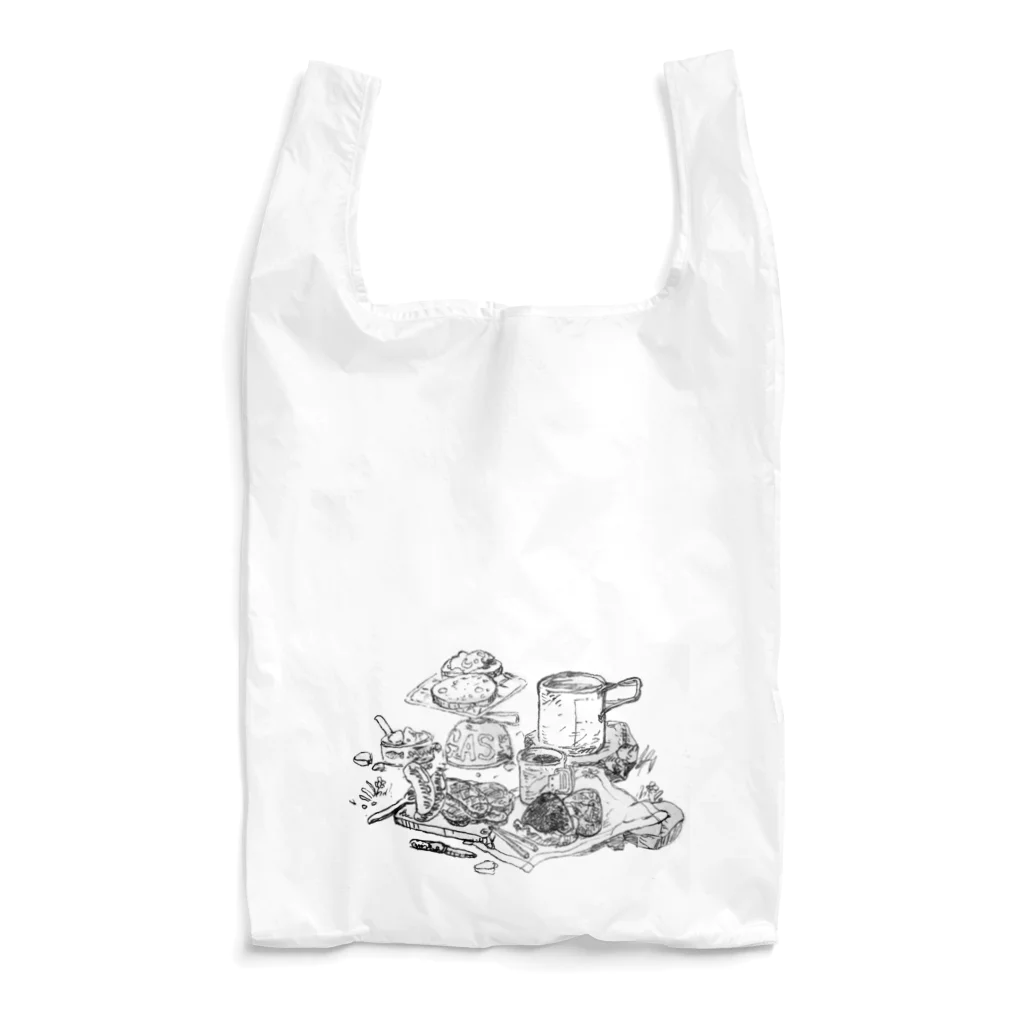 とある三匹の猫の食べてるよ Reusable Bag