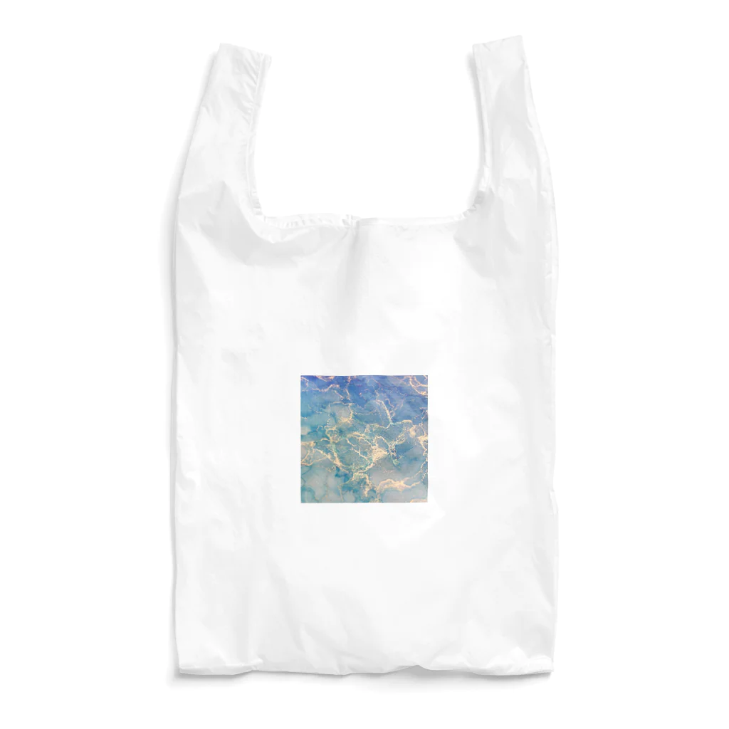 Briseのアルコールインクアート 海 Reusable Bag