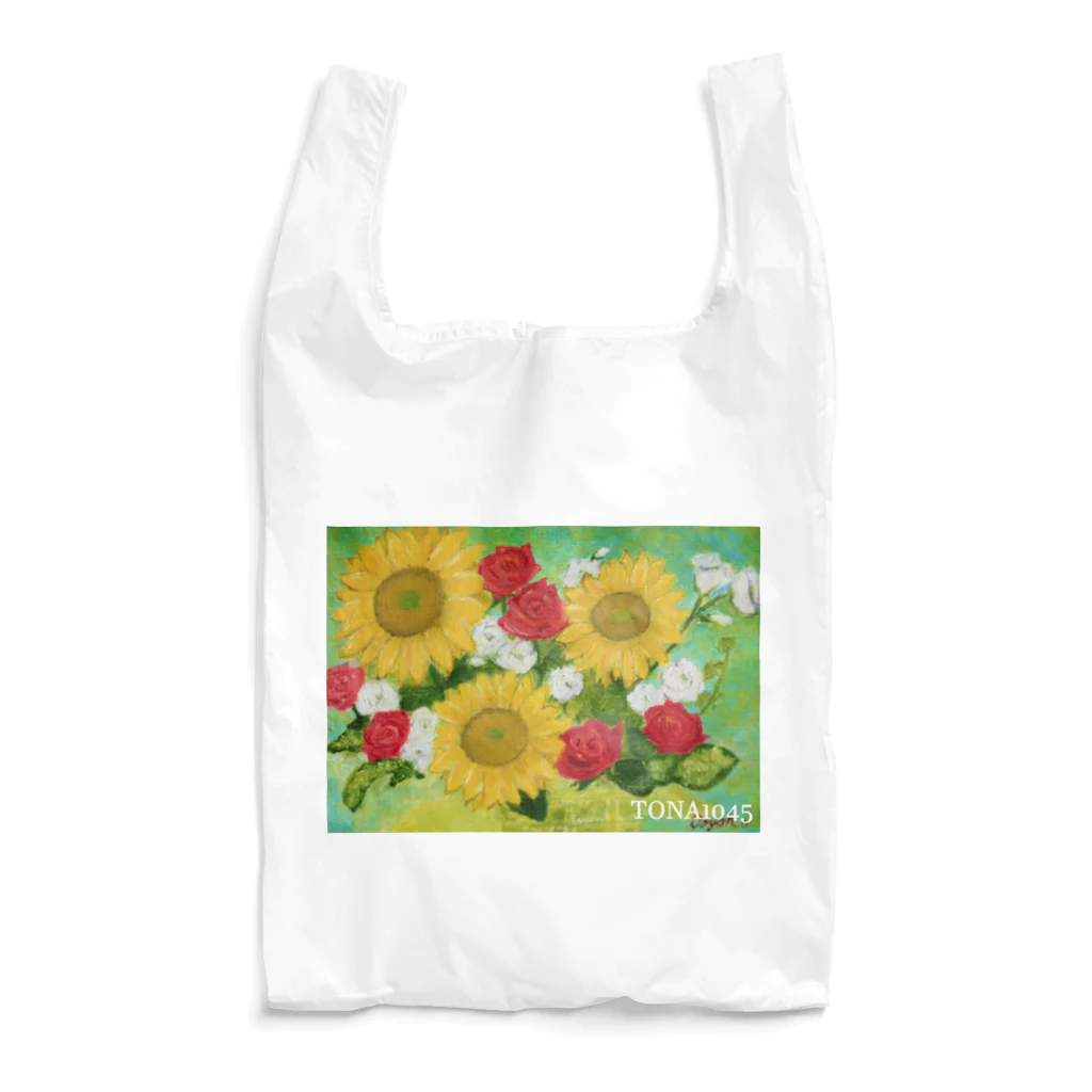 TONA1045のハッピーフラワー Reusable Bag