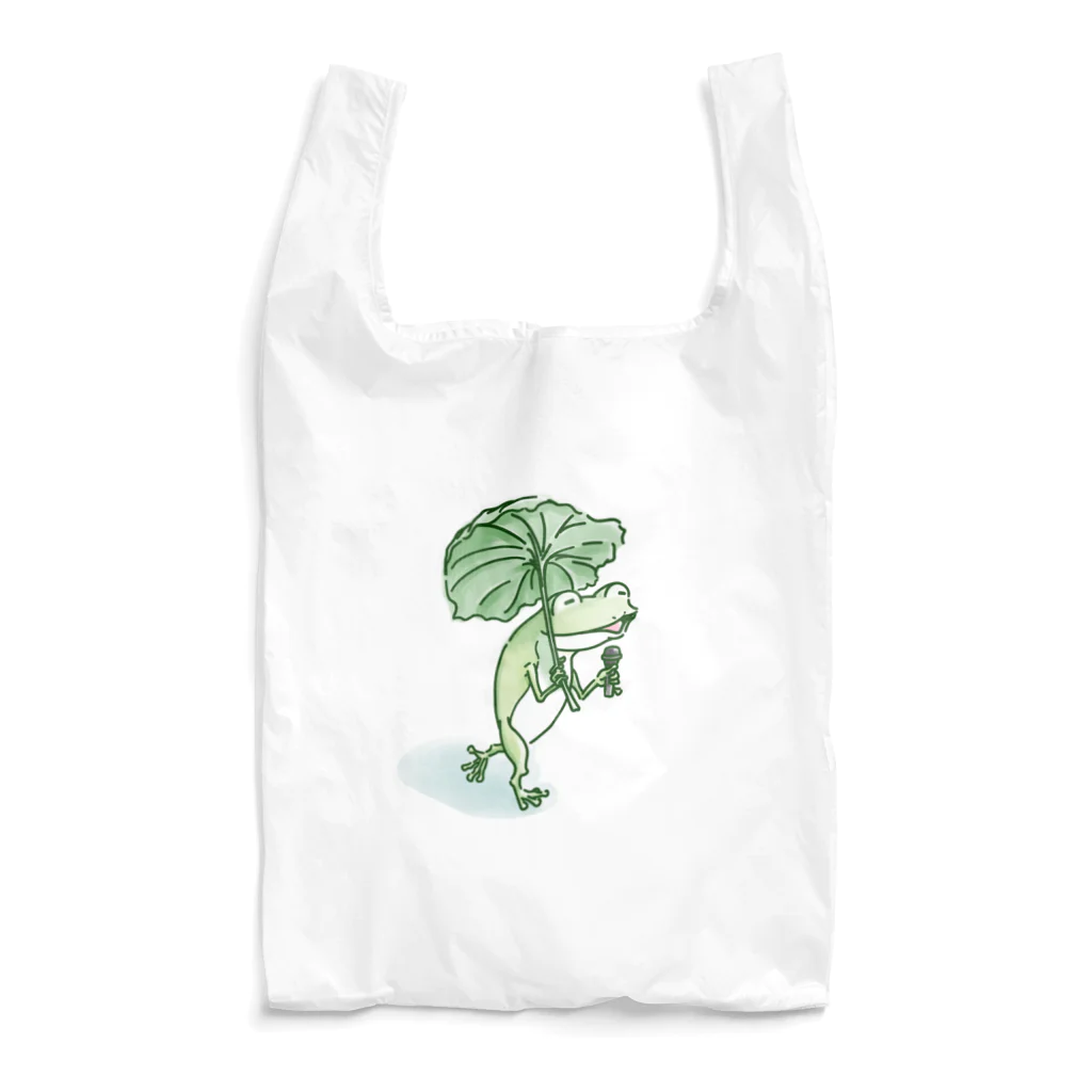 Poooompadoooourの宇田山茶舗(うたやまちゃほ) ごきげんカエル Reusable Bag