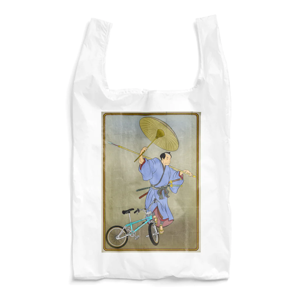 nidan-illustrationの"bmx samurai" #1 Reusable Bag