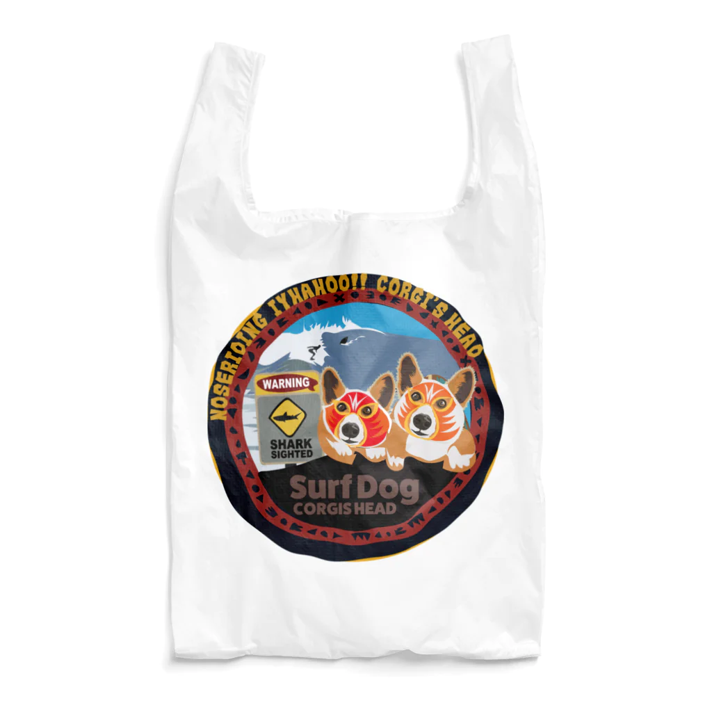 SantaClodaのコーギーズヘッドのマスクコーギー Reusable Bag