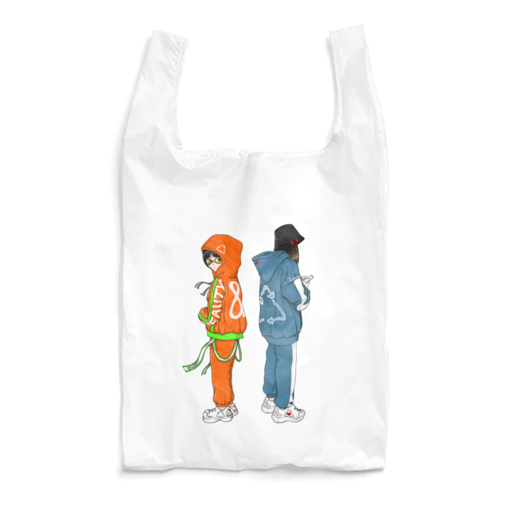 stupid?のパーカー女子 Reusable Bag