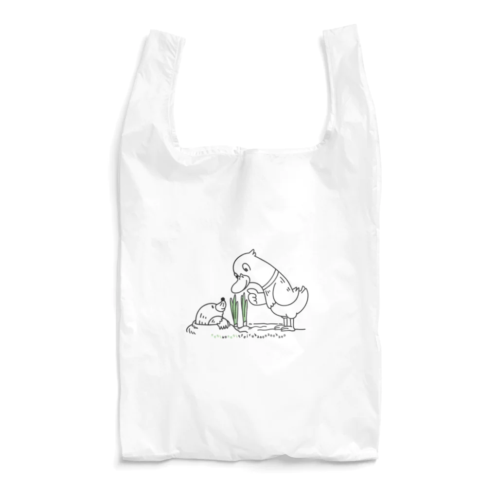 イラスト MONYAAT のネギを値切っている鴨カモかもカモ M Reusable Bag