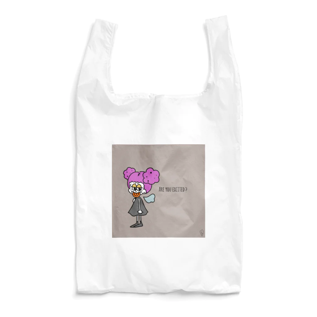 rumaruのわくわくしてる？ Reusable Bag