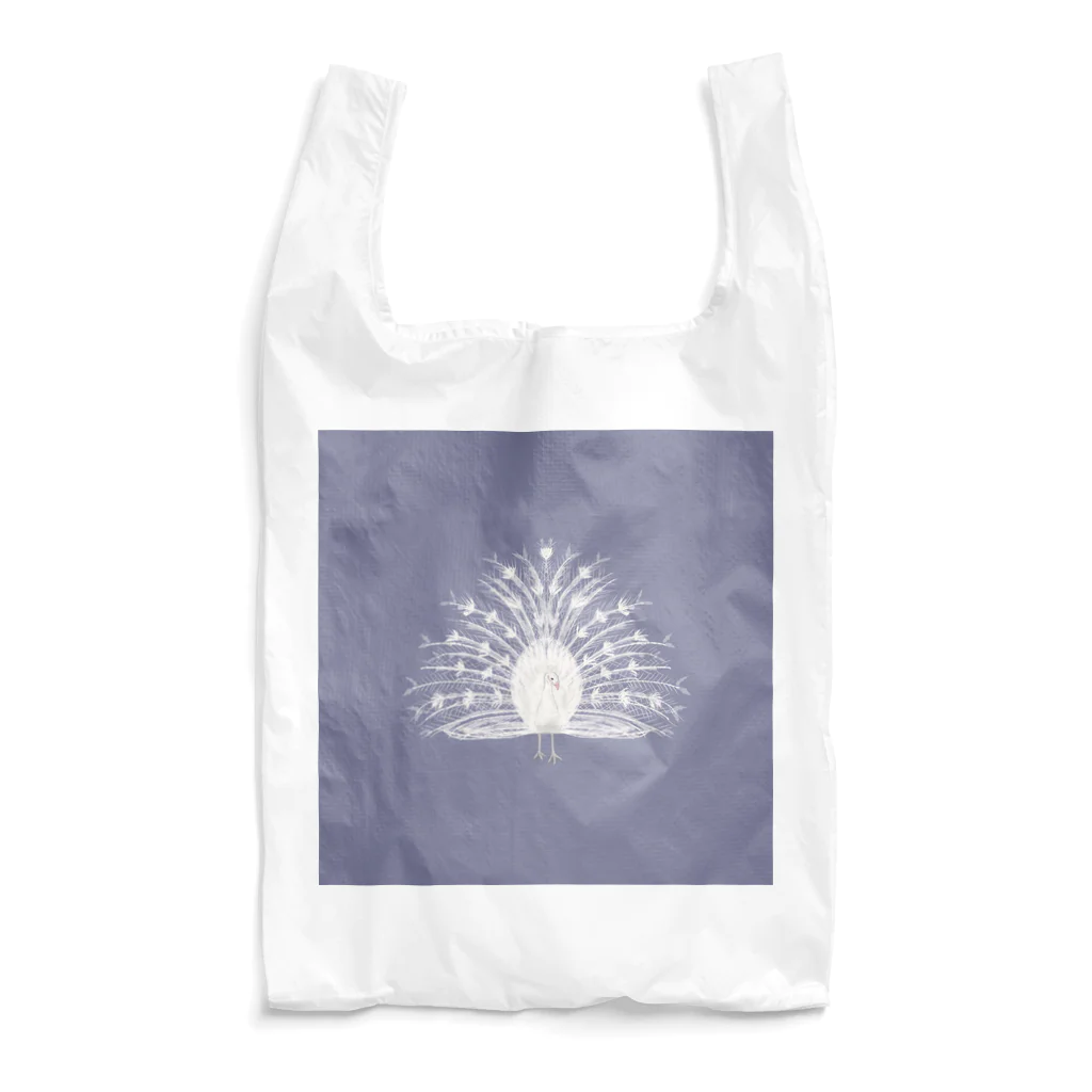 eのWhite Peacock Reusable Bag