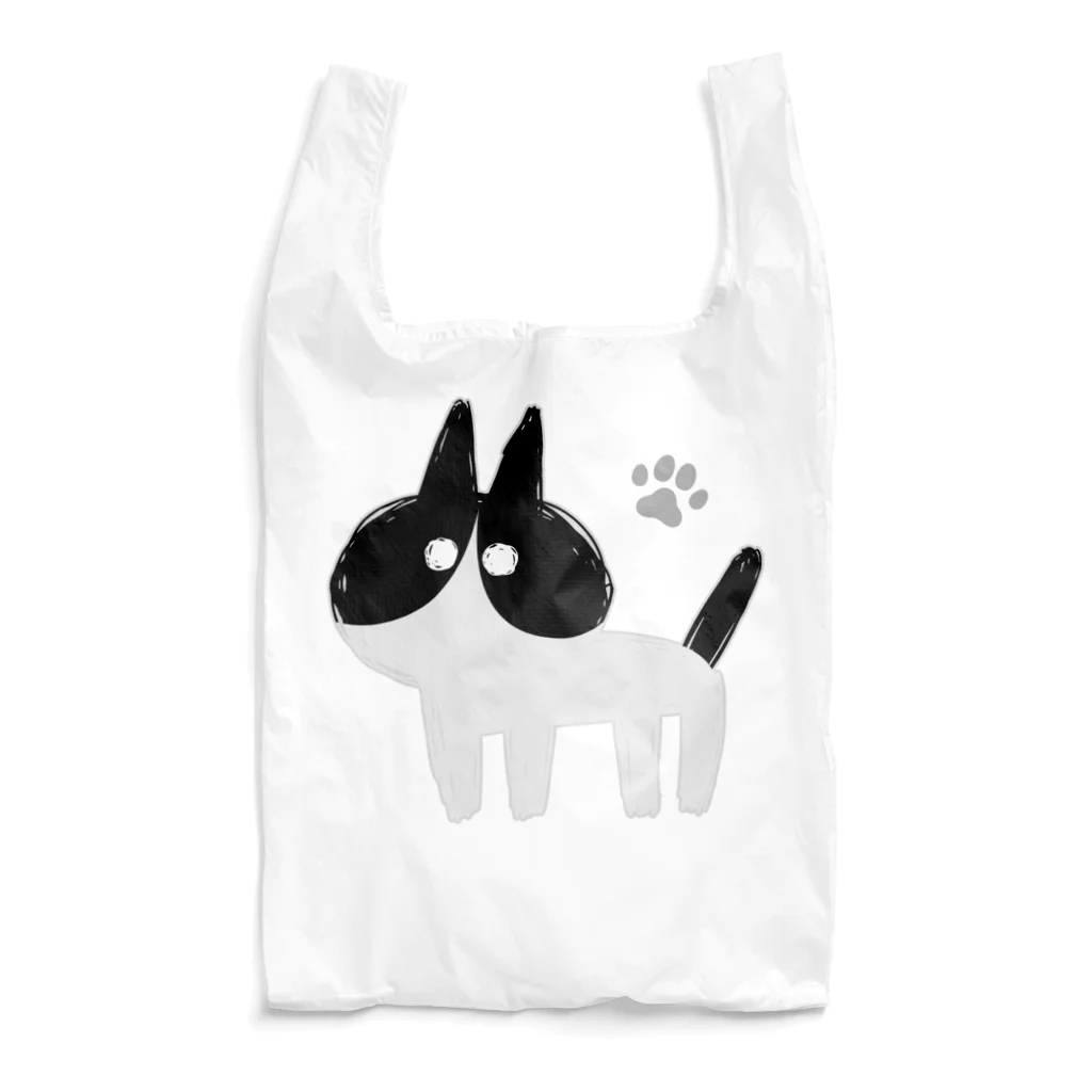 ツギハギ ニクの【GuchaNeko】黒白 Reusable Bag