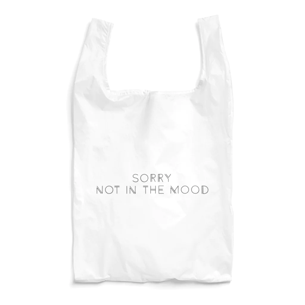 mincora.のごめん、そんな気分じゃない SORRY NOT IN THE MOOD - black ver. - Reusable Bag