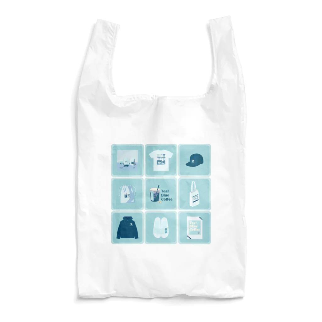 Teal Blue CoffeeのTealBlueItems _Cube BLUE Ver. エコバッグ