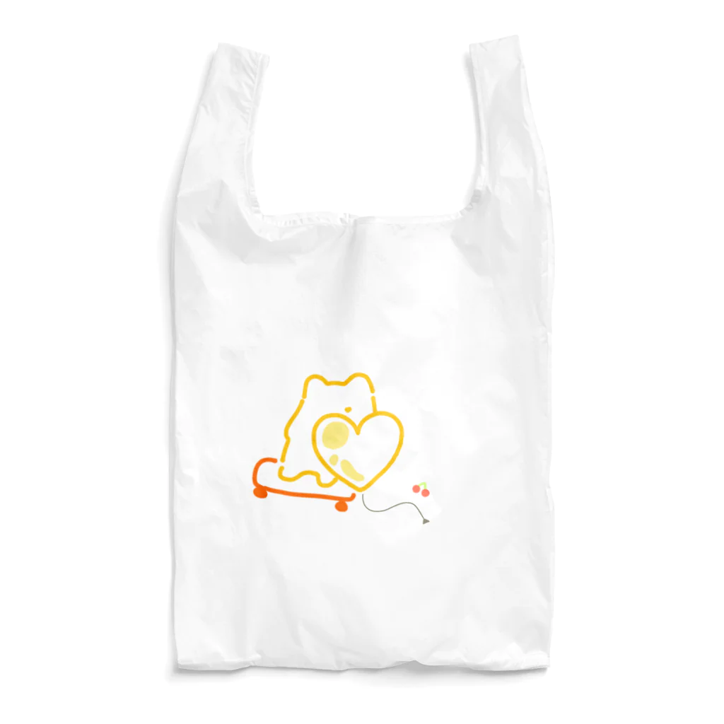 犬好きの主のスケボーちゅうのポメ Reusable Bag