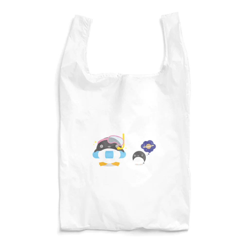 まるいペンギンの店の夏漫喫アデリーちゃん Reusable Bag