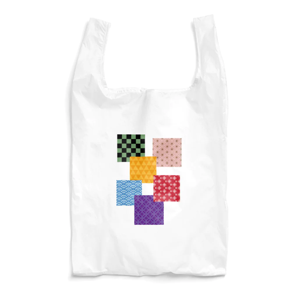 フォーヴァの和柄パッチワーク風 Reusable Bag