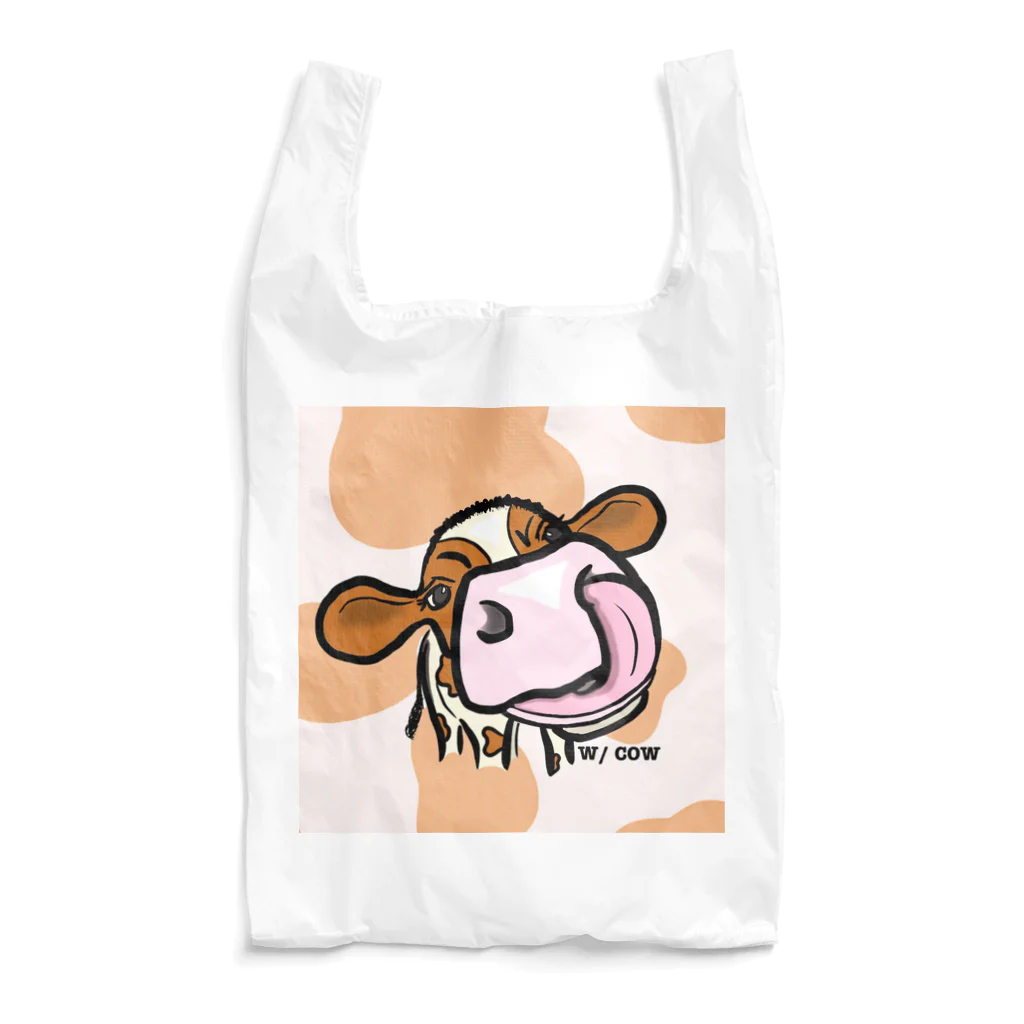W/ COWの鼻ぺろ⭐︎ホルレッドちゃん Reusable Bag