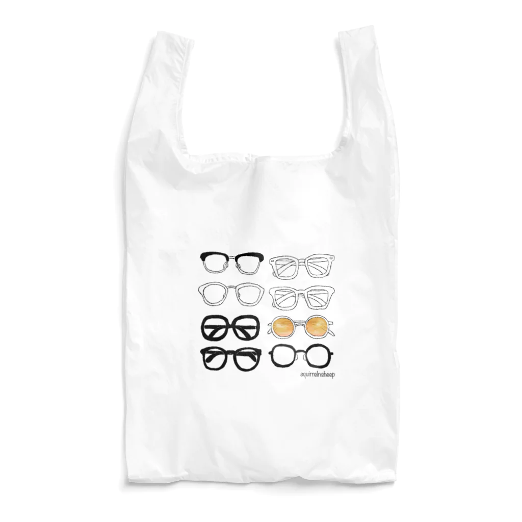 りすとひつじのめがねがね　たそがれ Reusable Bag