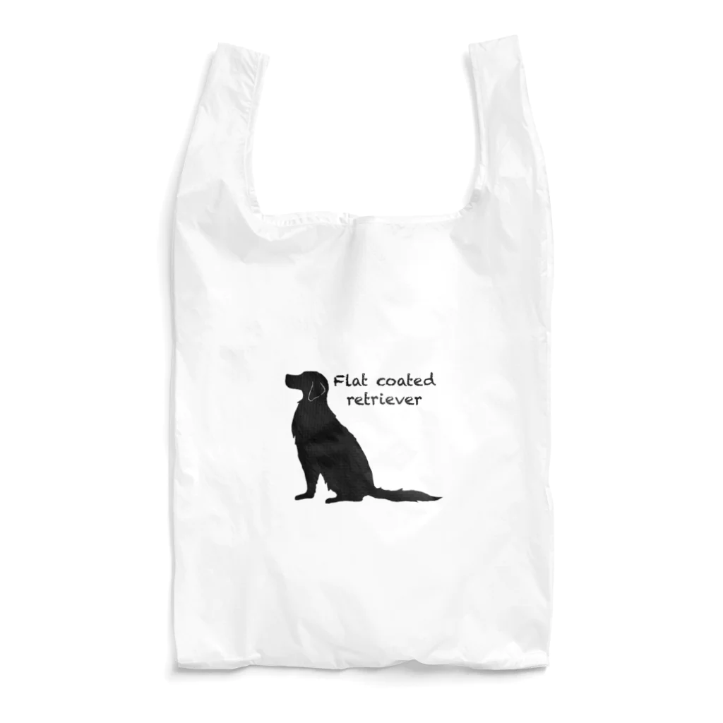 うちのあかりん家のmy dog Flat coated retriever エコバッグ