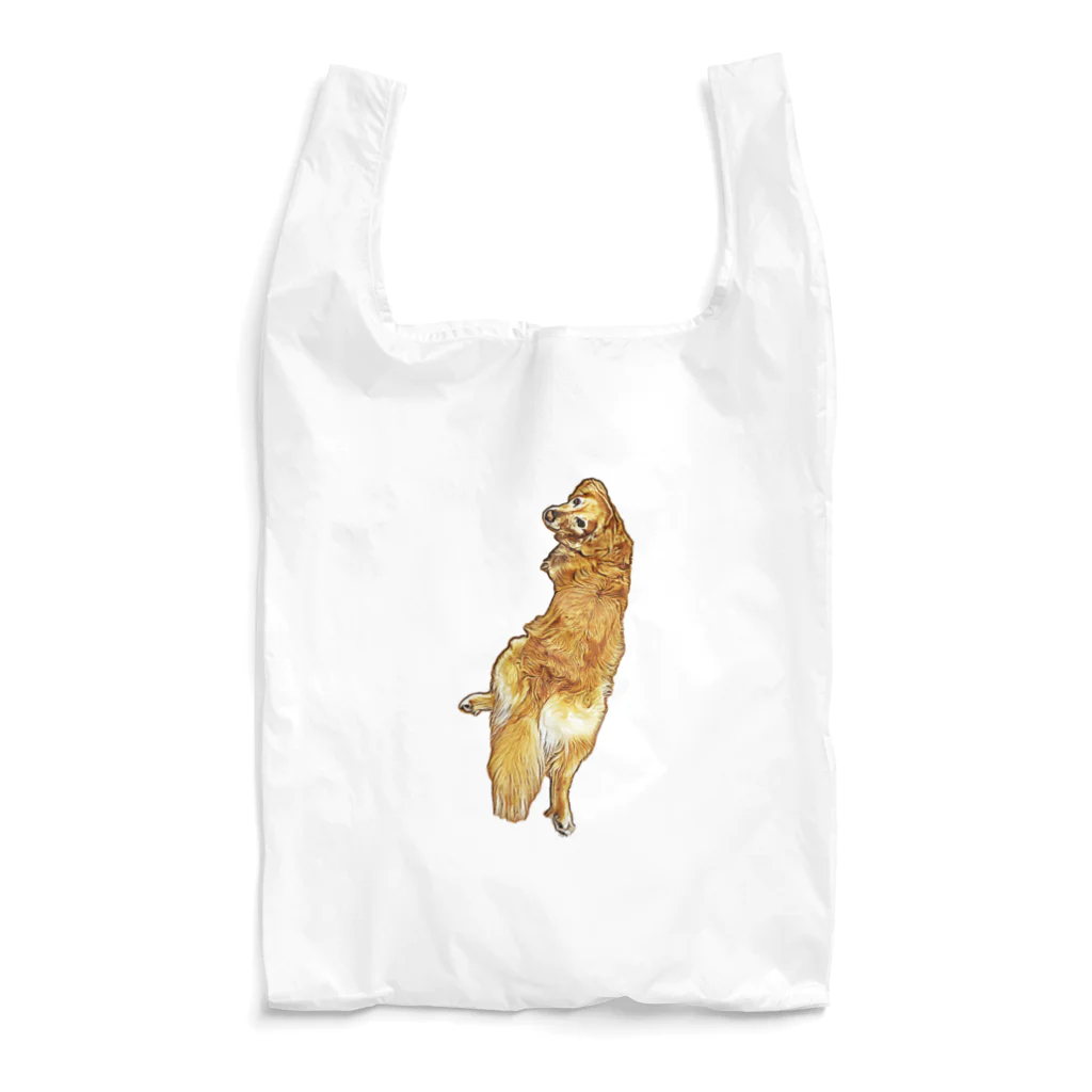 flatcoatedretrieverのgolden retriever Reusable Bag