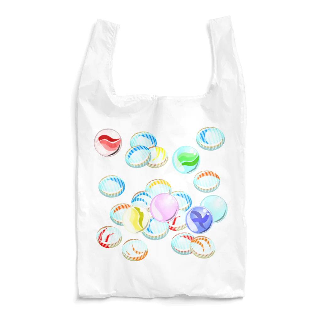 ***drop sky***のビー玉とおはじき Reusable Bag