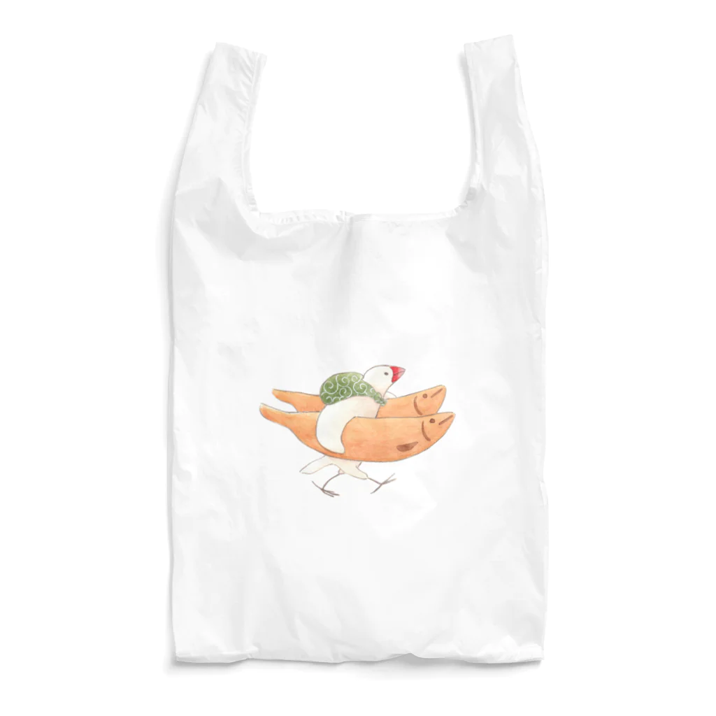 ふろしき文鳥のお店の若鮎を運ぶ Reusable Bag