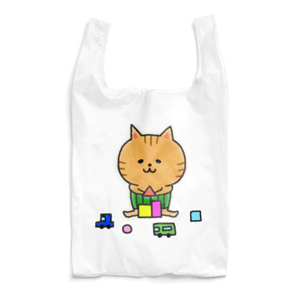 もちぱっちのはらまきにゃんこ Reusable Bag