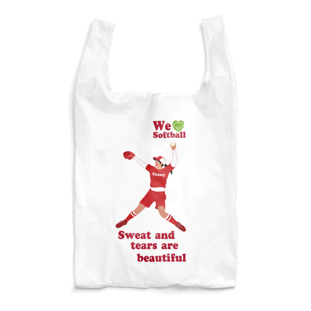 キッズモード某のwe love Softballスマホサイズ Reusable Bag