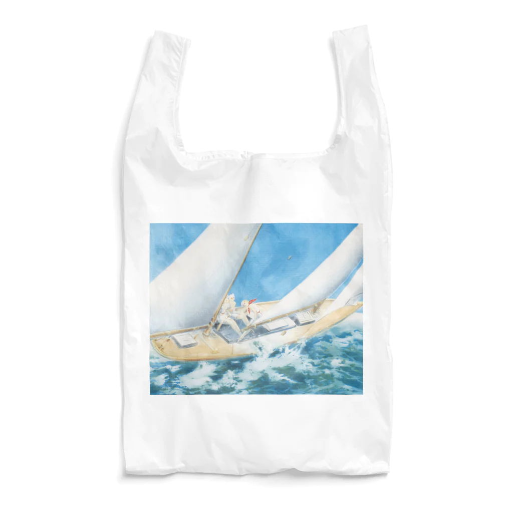世界の絵画アートグッズのルイ・イカール《ヨットレース》 Reusable Bag