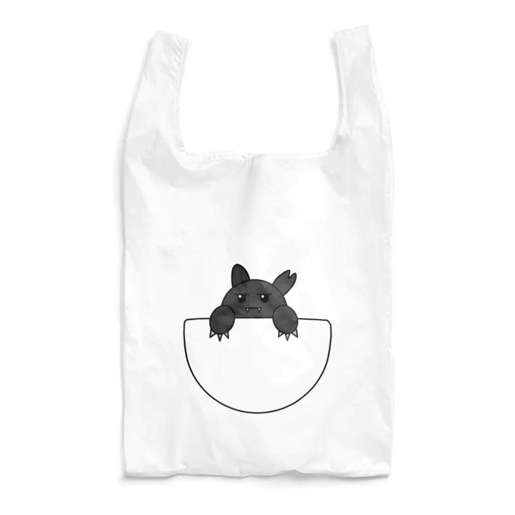 Kickassのポケットに住み着く猫です Reusable Bag