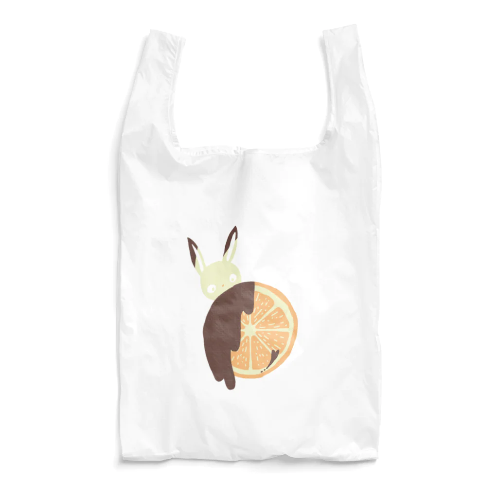 日向のレジャーシート。のオランジェットうさぎ Reusable Bag