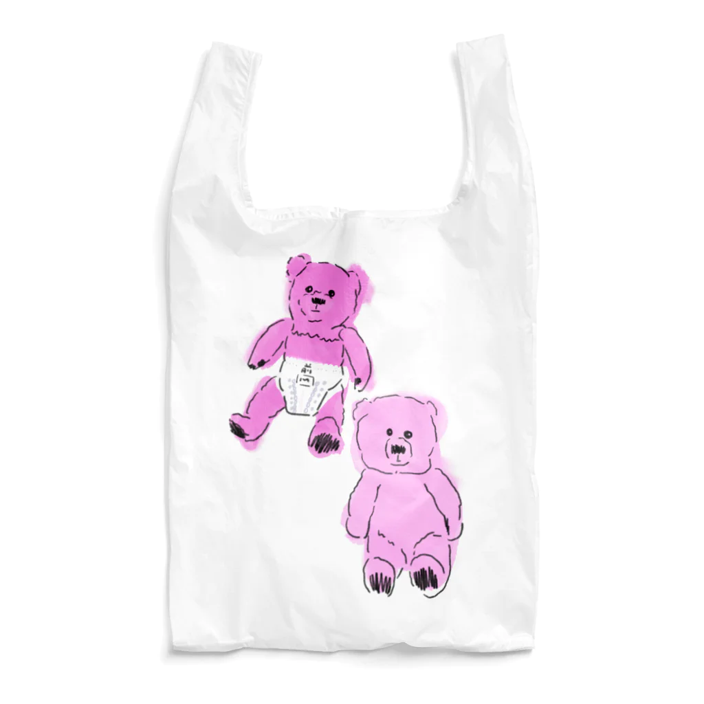  heymangoのおむつベアーさん ピンク Reusable Bag