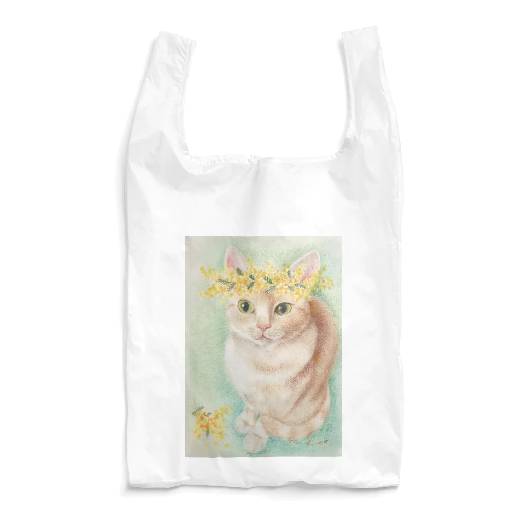 アトリエねこまどのミモザとチャイ Reusable Bag