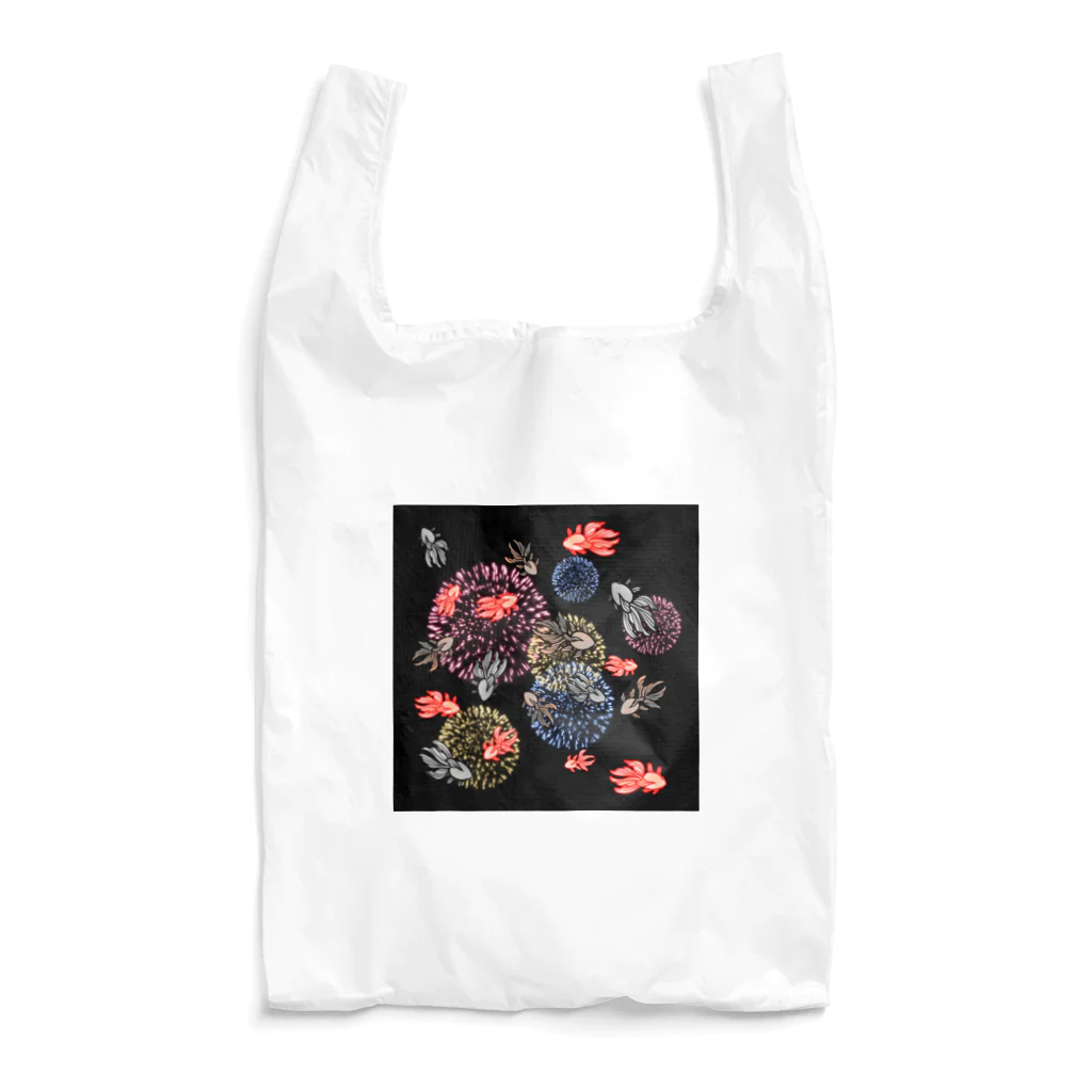 1℃⑥8〜わんど☆ろくまる屋の花火金魚 Reusable Bag