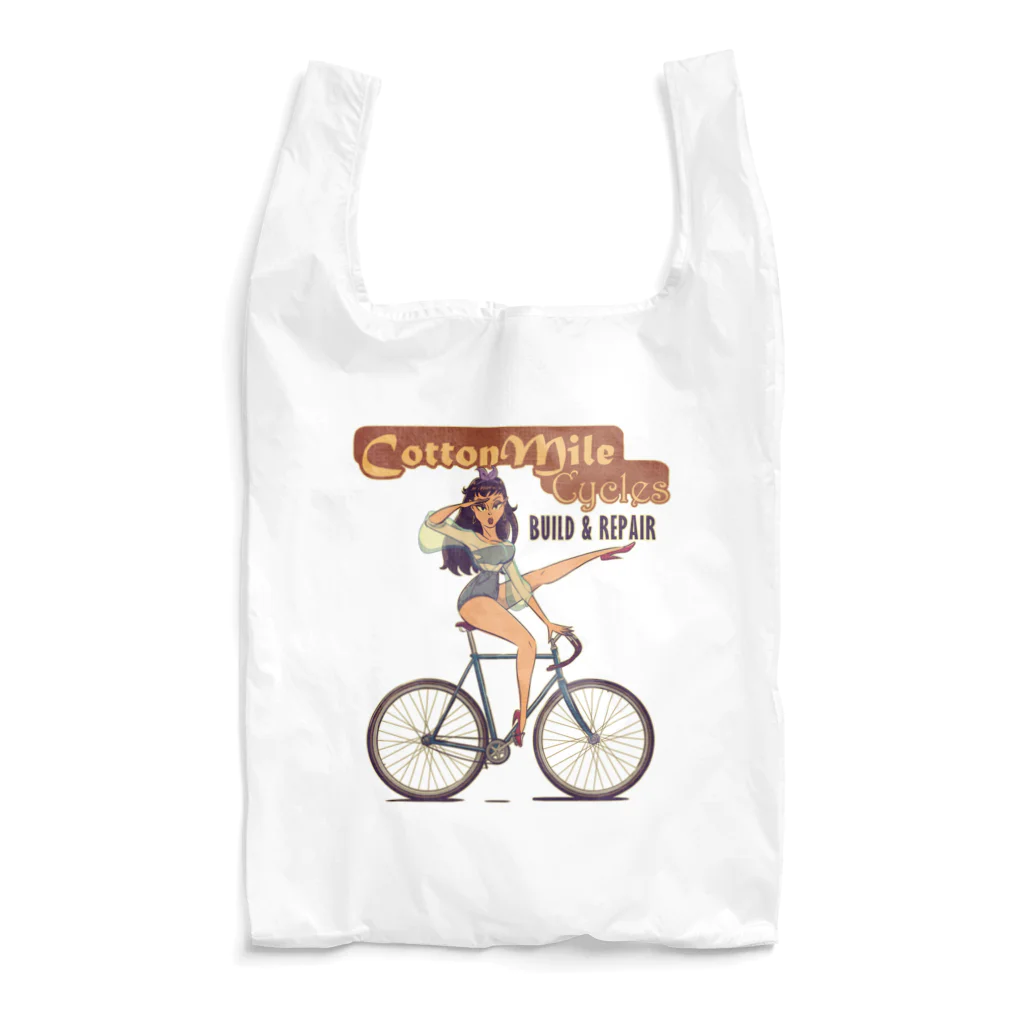 nidan-illustrationの"Cotton Mile Cycles" Reusable Bag