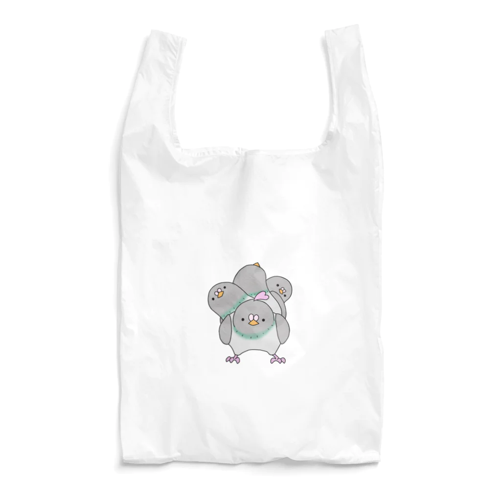 まーみー(ラインキャラクター)のはとのぽぽーが踊る Reusable Bag