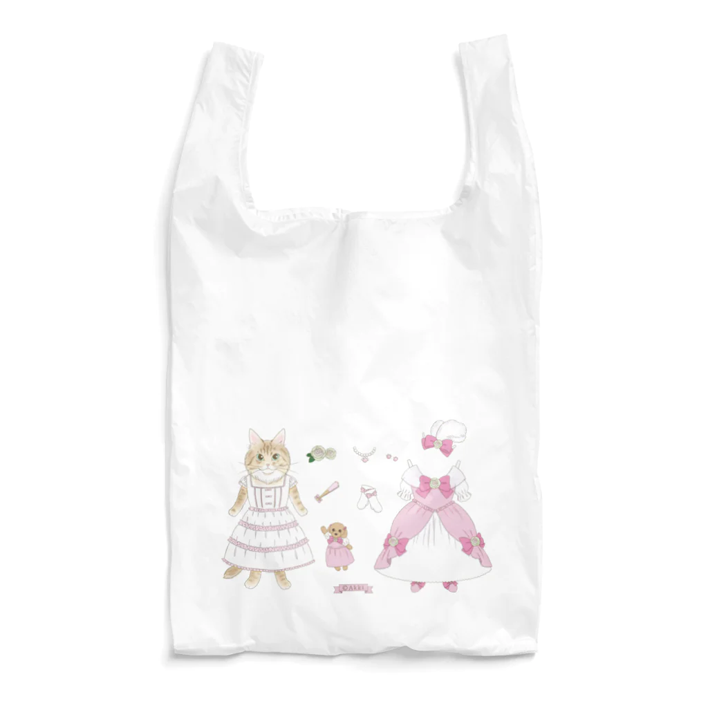 🐱のえこのおみせ🐱のPaper doll しふぉん Reusable Bag