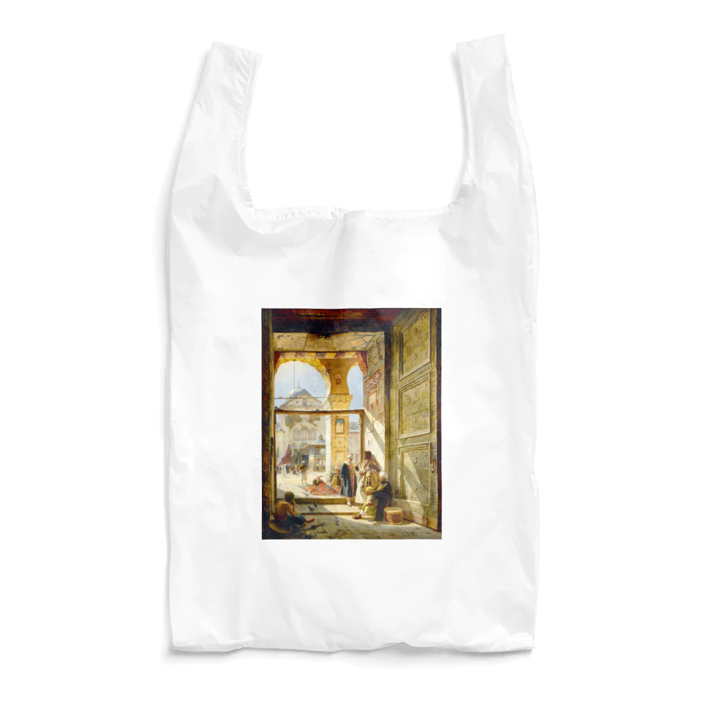世界の絵画アートグッズのグスタフ・バウエルンファイント《ダマスカスのモスクの入り口》1890年 Reusable Bag