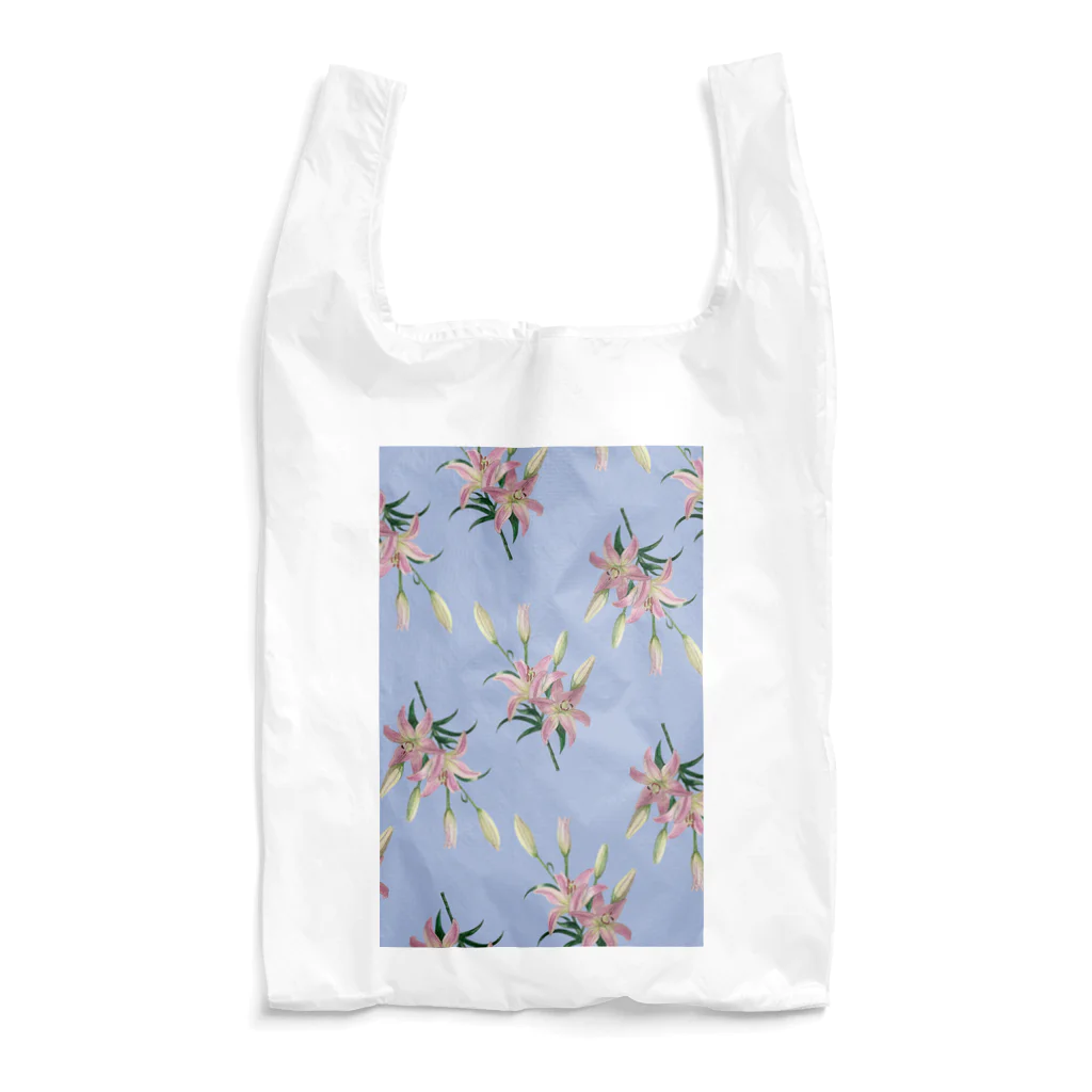 あおちゃん商会のThunberg Lily （スカシユリ） ブルーグレー Reusable Bag