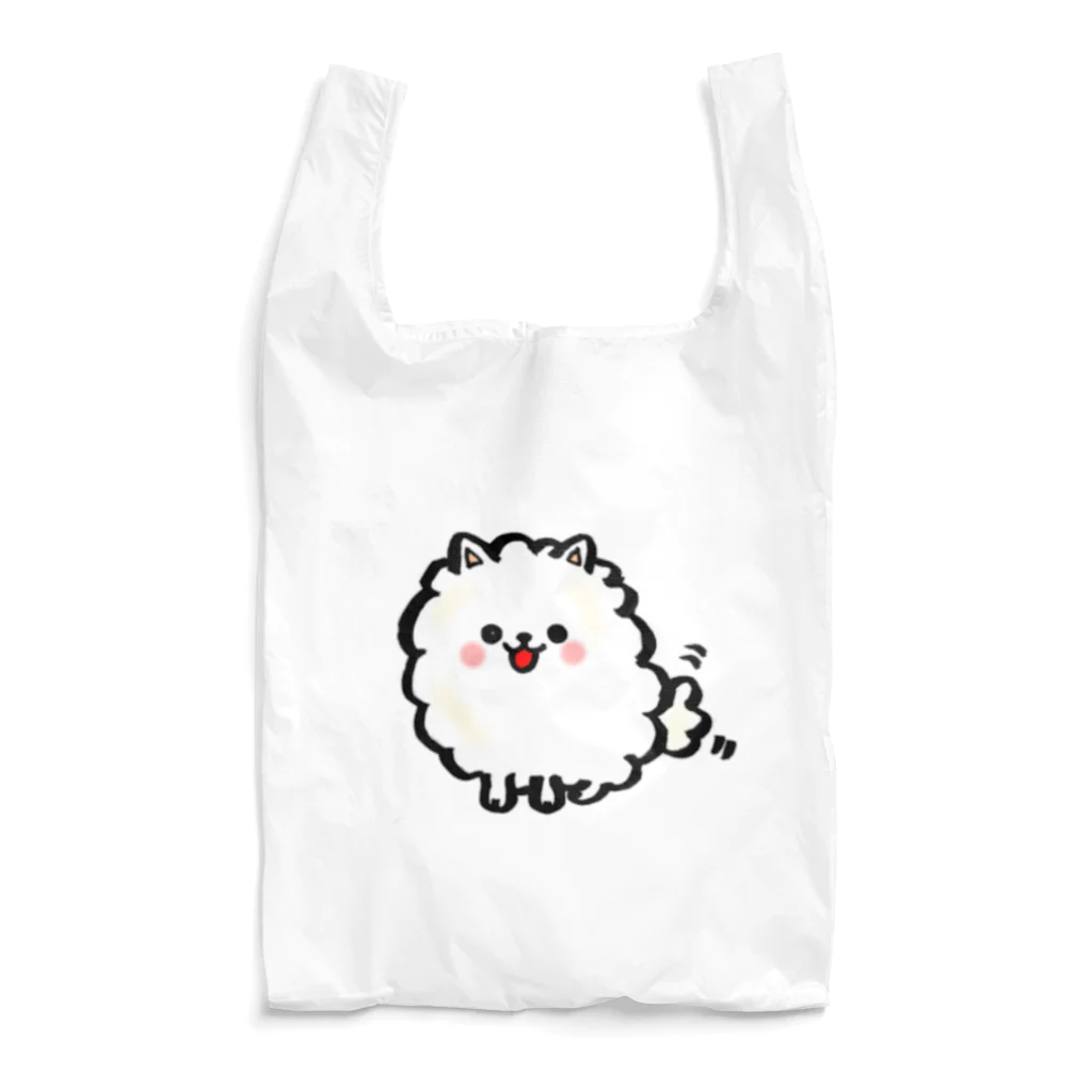 葉月あさこ(風椋)＠癒しの書【公式】の白いポメラニアン Reusable Bag