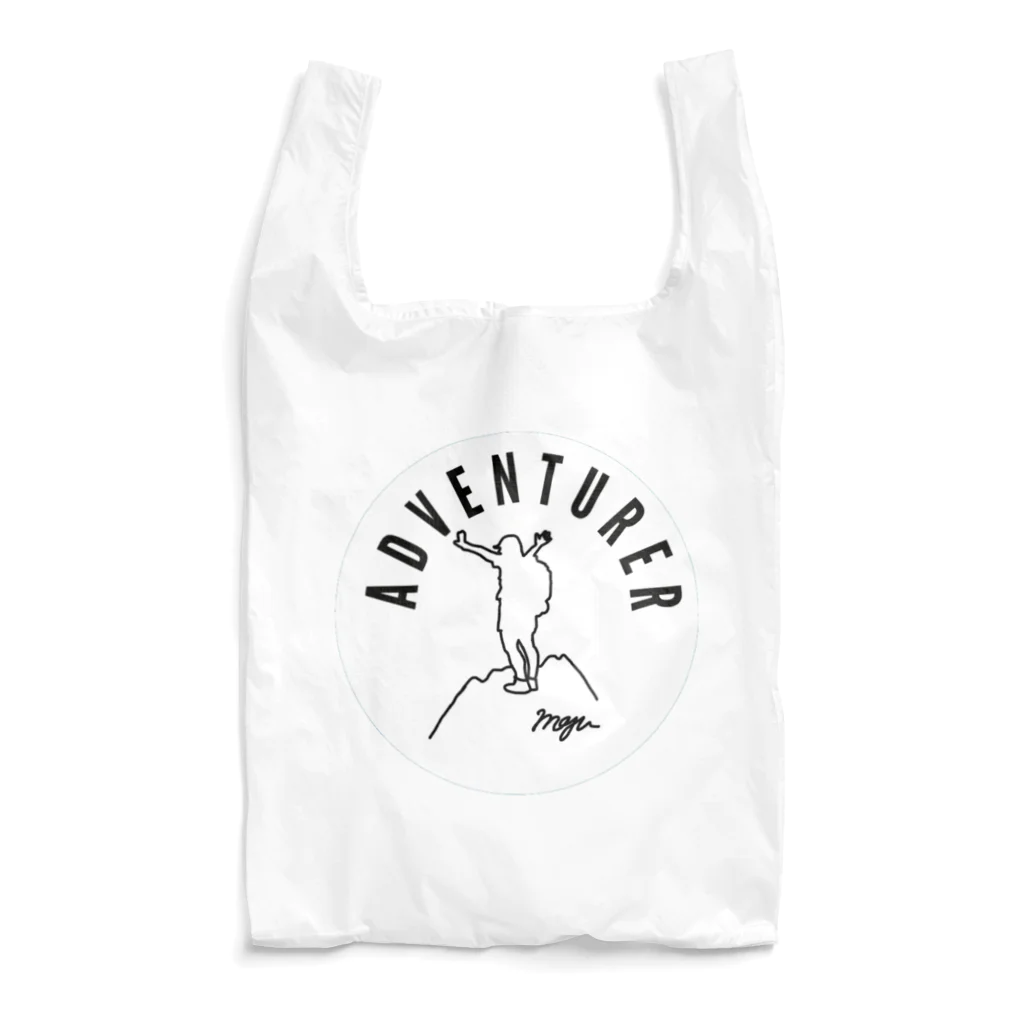 ちゃんまゆの誰もが冒険家グッズ（白丸ver) Reusable Bag