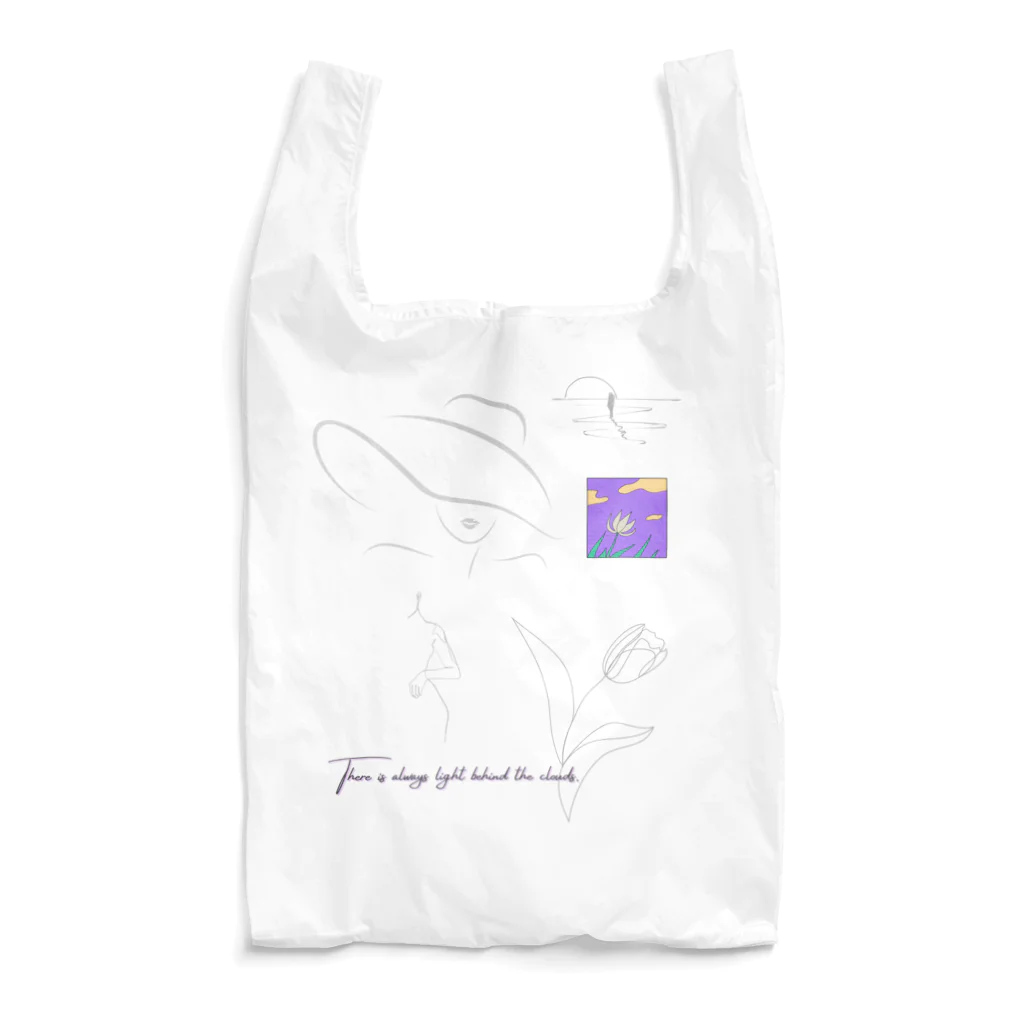 𝙈𝙊𝙈𝙊'𝙨 𝙎𝙝𝙤𝙥のThere is always light behind the clouds. Reusable Bag