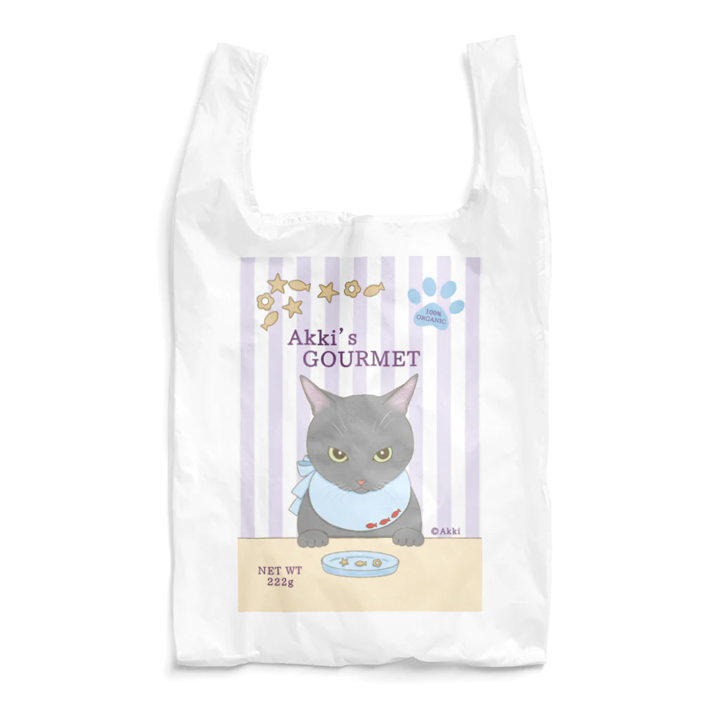 🐱のえこのおみせ🐱のAkki's GOURMET らぅ エコバッグ