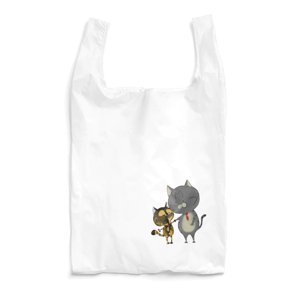 おもちとおこげの隠れ家の手繋ぎもちこげ Reusable Bag