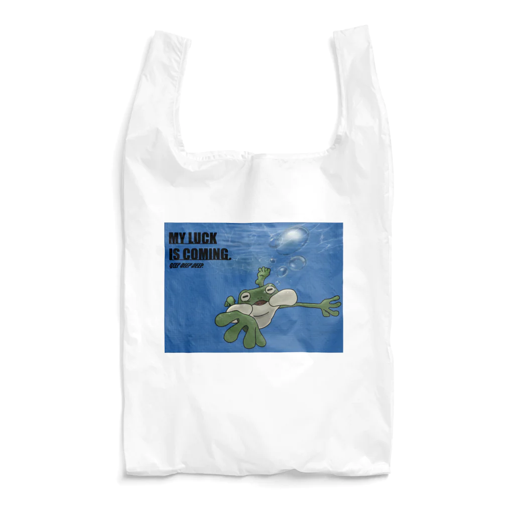 MY LUCK IS COMING.のDEEP DEEP DEEP.ラックくん Reusable Bag